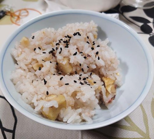栗ご飯と新米