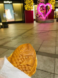 街中がピンク色