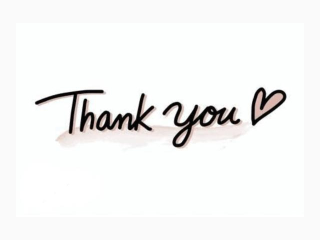 THANK YOU♡
