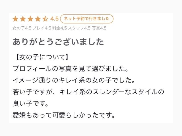 口コミありがとうございます🤍