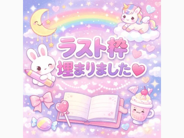 埋まりました💕