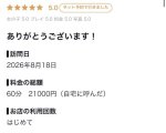 【お礼写メ日記】