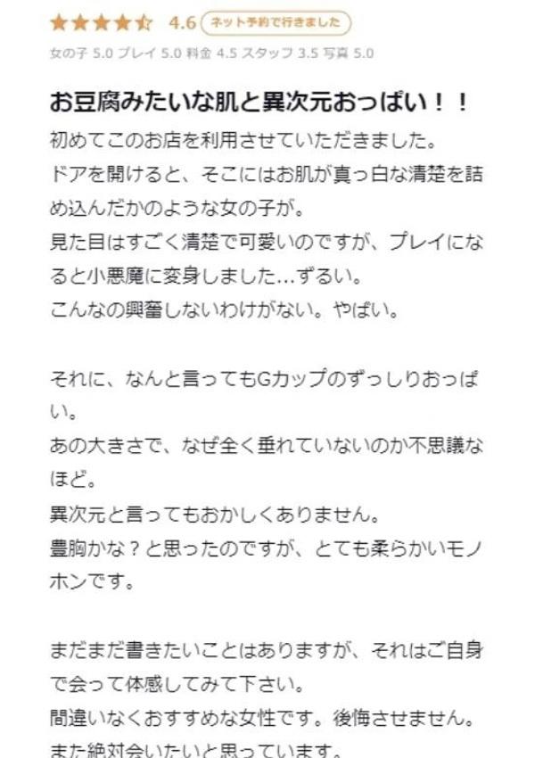 絹/きぬ、プロフィール大阪店 8