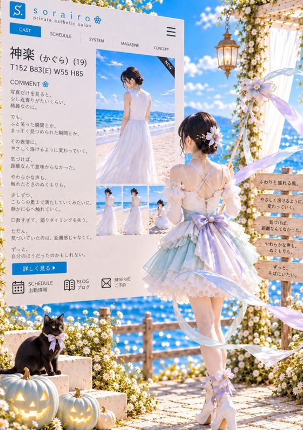 神楽(かぐら)、そらいろ～市川プライベートエステ～ 1
