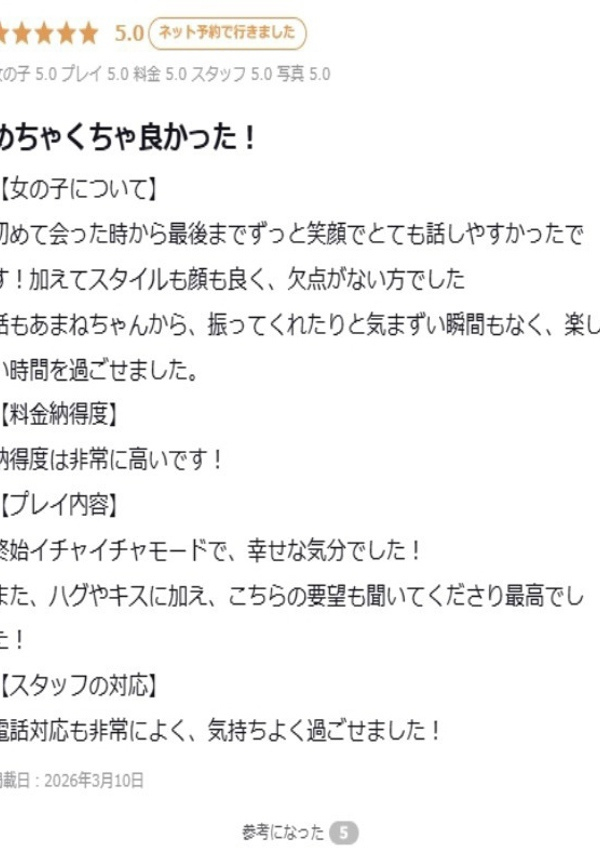 あまね、プロフィール大阪店 6