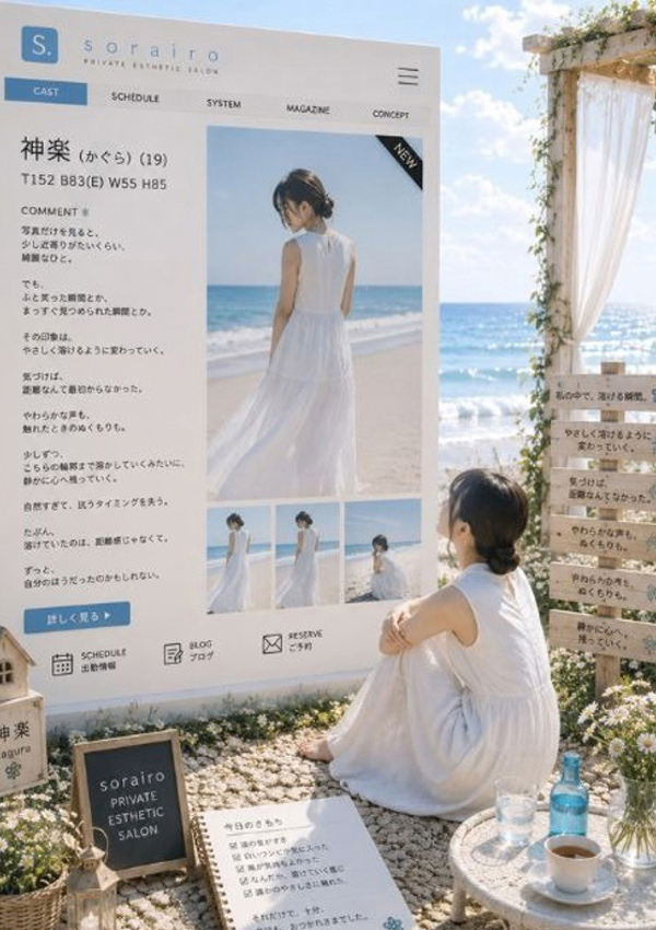 神楽(かぐら)、そらいろ～市川プライベートエステ～ 1