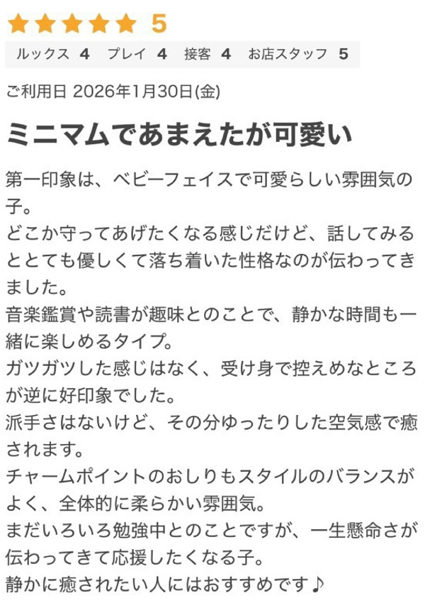 ちろる、プロフィール奈良店 5